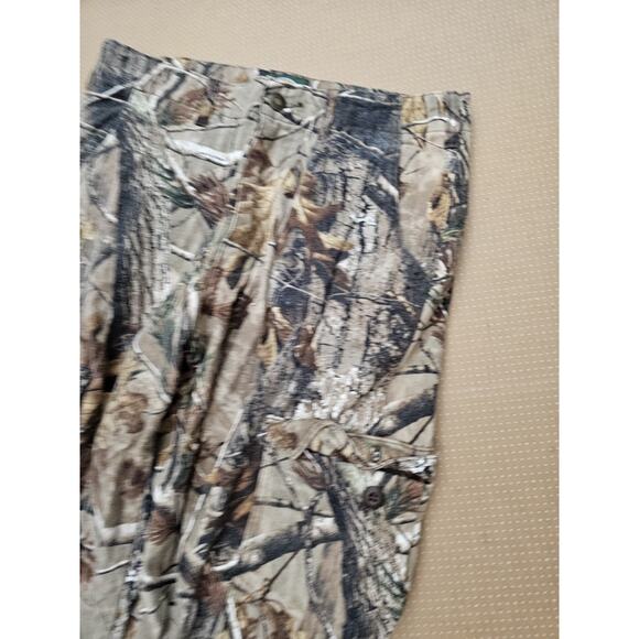 Cabela's RealTree Camo Camouflage Cargo Pants Men’s 32x31 Tie Ankle Hunting - Picture 4 of 10